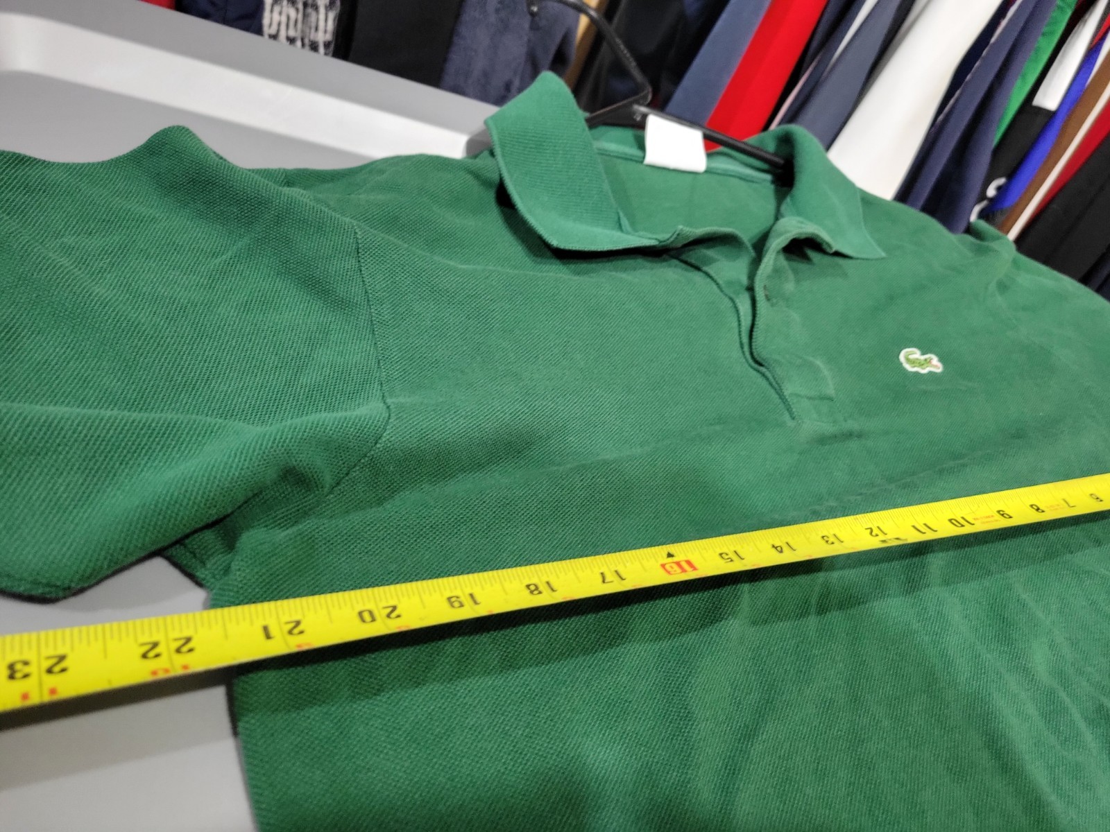 Lacoste Polo Golf  Shirt casual Size 4 Mens Medium green  thumbnail 6