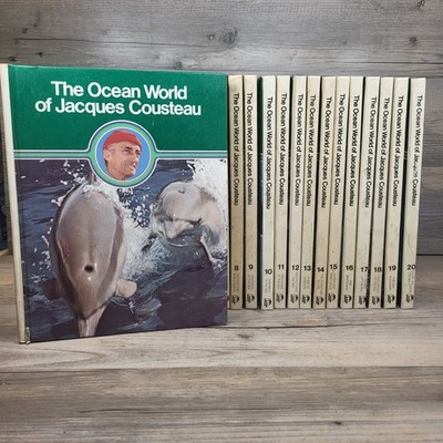 The Ocean World Of Jacques Cousteau 1975 Incomplete Set *missing Book 5*