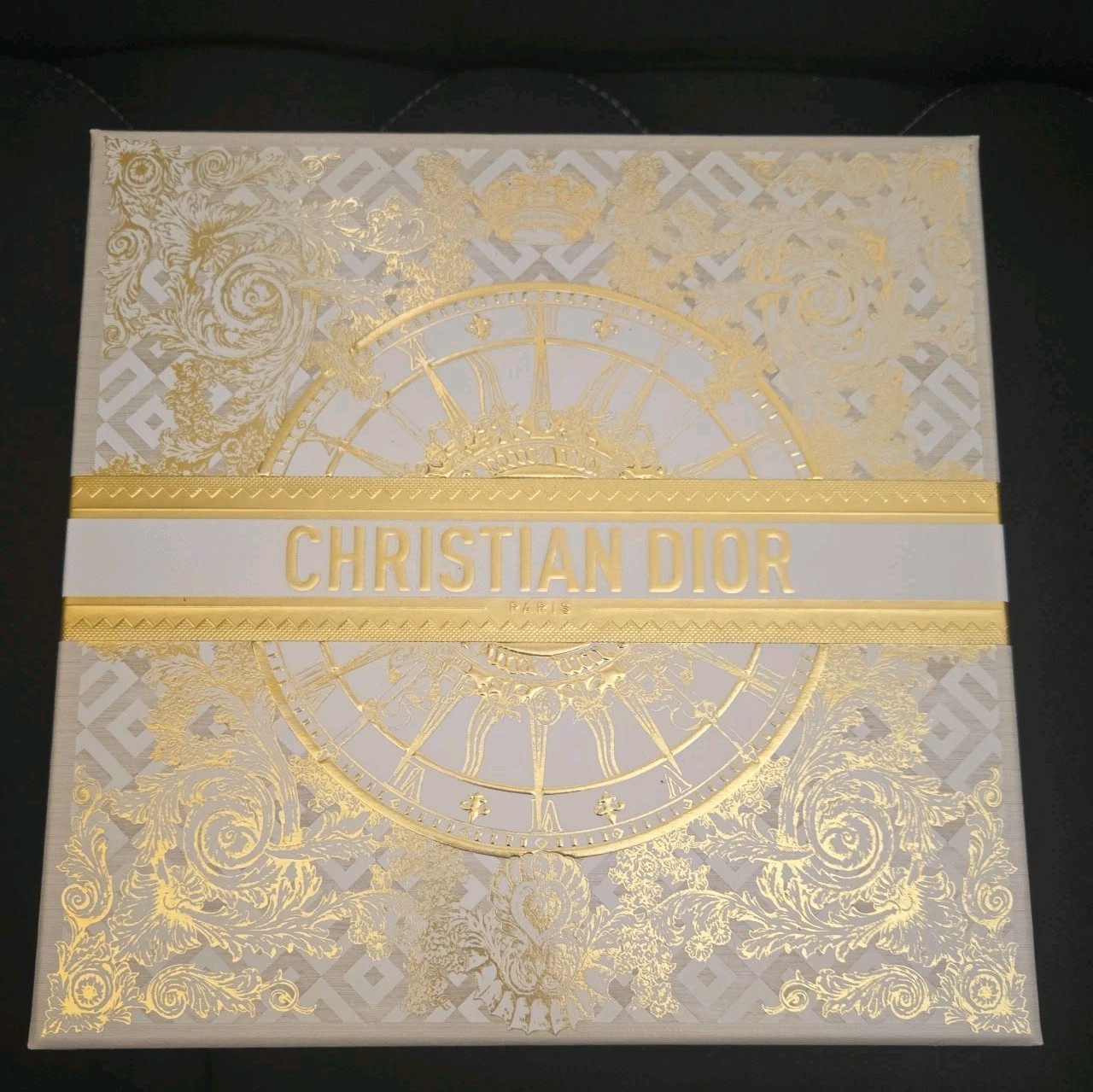 DIOR 2024 Holiday Limited Edition Gold Makeup Bag with Charms-image