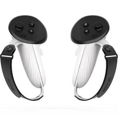AMVR Controller Grips Compatible with Meta/Oculus One Size, White, Black 