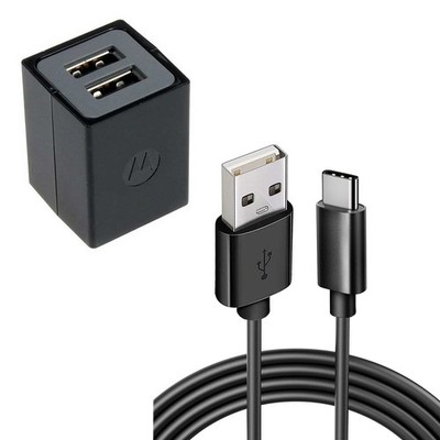 For iPhone 16/17/Pro/Max/Air - Home Wall Charger 6ft Long USB-C Cable 2-Port