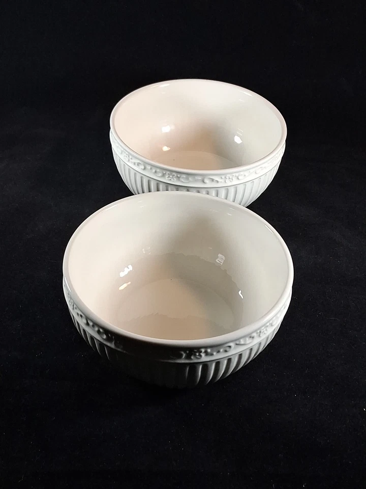 MIKASA ITALIAN COUNTRYSIDE STONEWARE 2 SOUP/CEREAL  BOWLS 6 1/4" DIAMETER. - Image 4 of 4