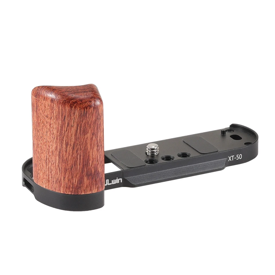  L-Bracket Wooden Grip with Quick Release Plate for Fujifilm X-T50 Camera Arca - Image 3 of 4