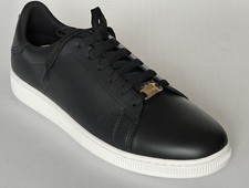 Versace Medusa Men's Black Leather Sneakers 9 US 42 Euro 1016936 NIB