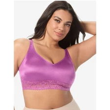 Brand New Ruby Ribbon Women's 46 Purple Lace Lux Demi Bra