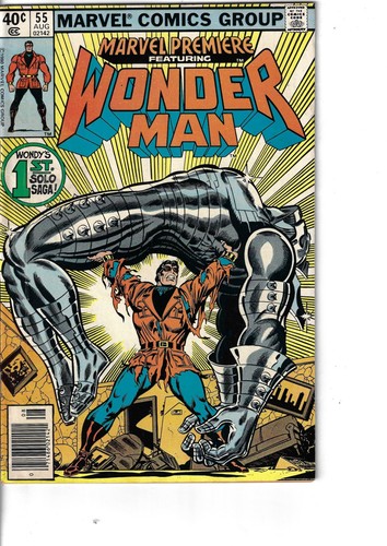 Marvel Premiere 55 Wonder Man Newstand Edition VG+ 1980 Glossy