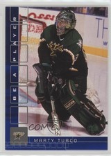 2001-02 ITG Be A Player Memorabilia Sapphire 61/100 Marty Turco #151 d4y
