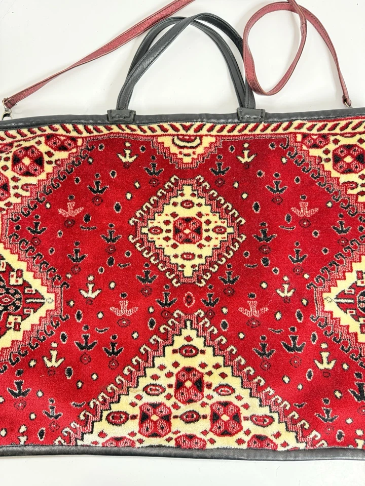 Bolso de Mano Anthropologie En Shalla Rojo Negro Foto 2 de 4