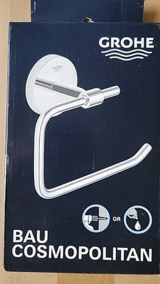 Grohe 40 457 Bau Cosmopolitan 6'' Wall Mounted Tissue Holder - Chrome