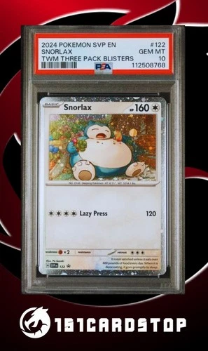 💥Pokemon - Snorlax - Black Star Promo - SVP 122 - TWIM - PSA 10💥