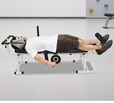 Chiropractic Traction/Decompression Table w/ Head Harness  Ankle Rollers