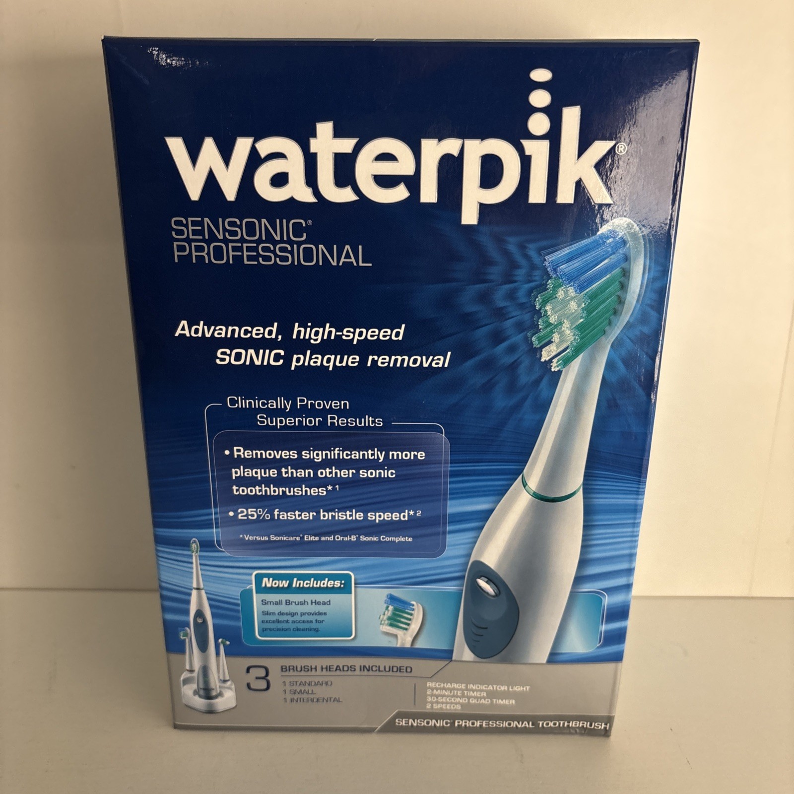 Waterpik Sensonic Sonic Electric Toothbrush, Rechargeable To