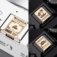 For Canon Sony Nikon Fuji and other Brass Hot Shoe Cover Shutter Button