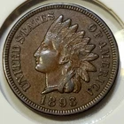 1893 Indian Head Cent - XF+ - Near 4 Diamonds!