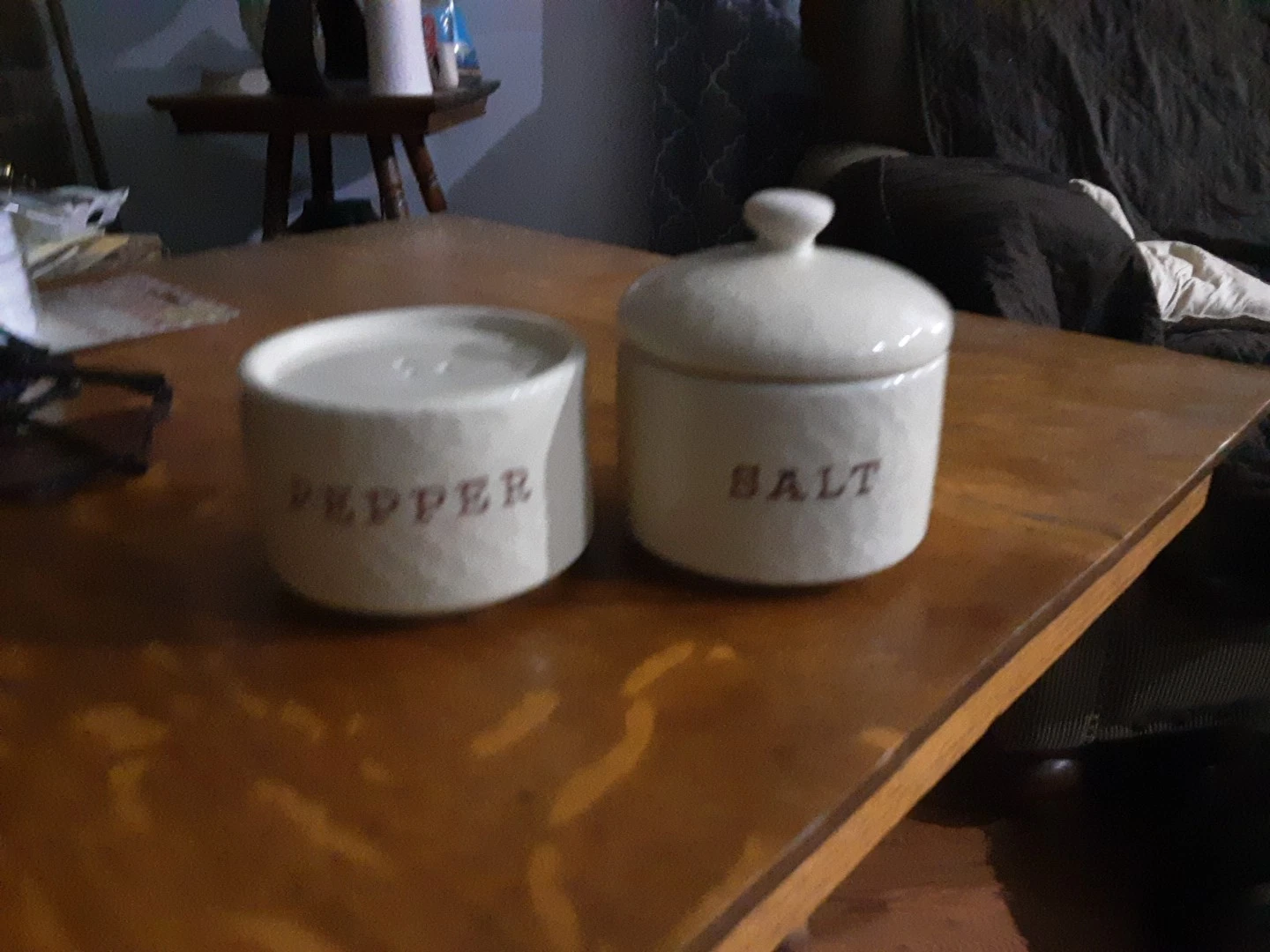 THL Classic French Ceramic Stackable Salt & Pepper Shakers