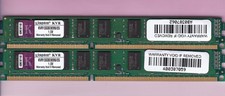 4GB 2x2GB PC3-10600 Kingston ECC KVR1333D3E9S/2G DDR3-1333 LOW PROFILE Ram Kit