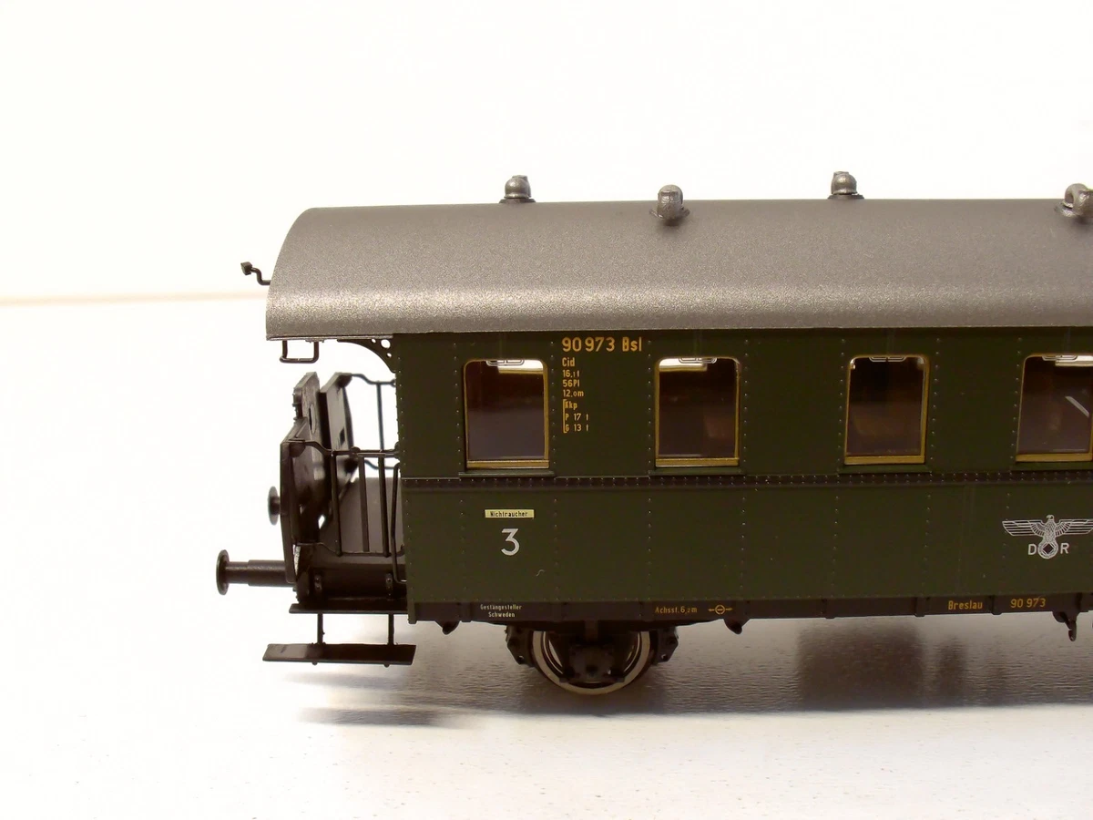BRAWA Spur H0 45808 Personenwagen Di 24 DRG 90973 Ep II grün 1:87  in OVP