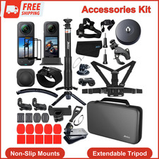 Accessories Kit for Insta360 X5/X4 Camera Mount Bundle with Magnetic Mount Case