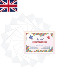 Large Puzzle Adhesive Sheets - 16 Transparent Glue Sheets for 1000 Piece Puzzles