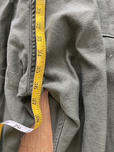 Tuta uomo vintage anni 80 autentica verde militare 100% raso di cotone grande - Foto 16 di 21