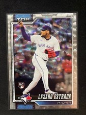 2026 Topps Series 1 - Lazaro Estrada #299 Silver Crackle Foil (RC) Blue Jays