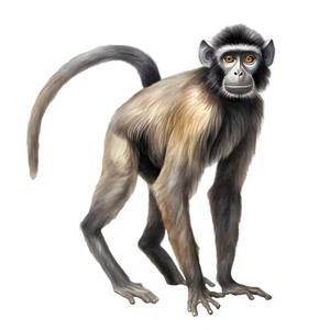 Monkey Ape Animal Jungle Self Adhesive Vinyl Sticker