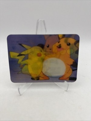 Pokemon Pikachu Raichu 3D Lenticular Promo Card Viz Video Pioneer PIKA-0030D/DVD