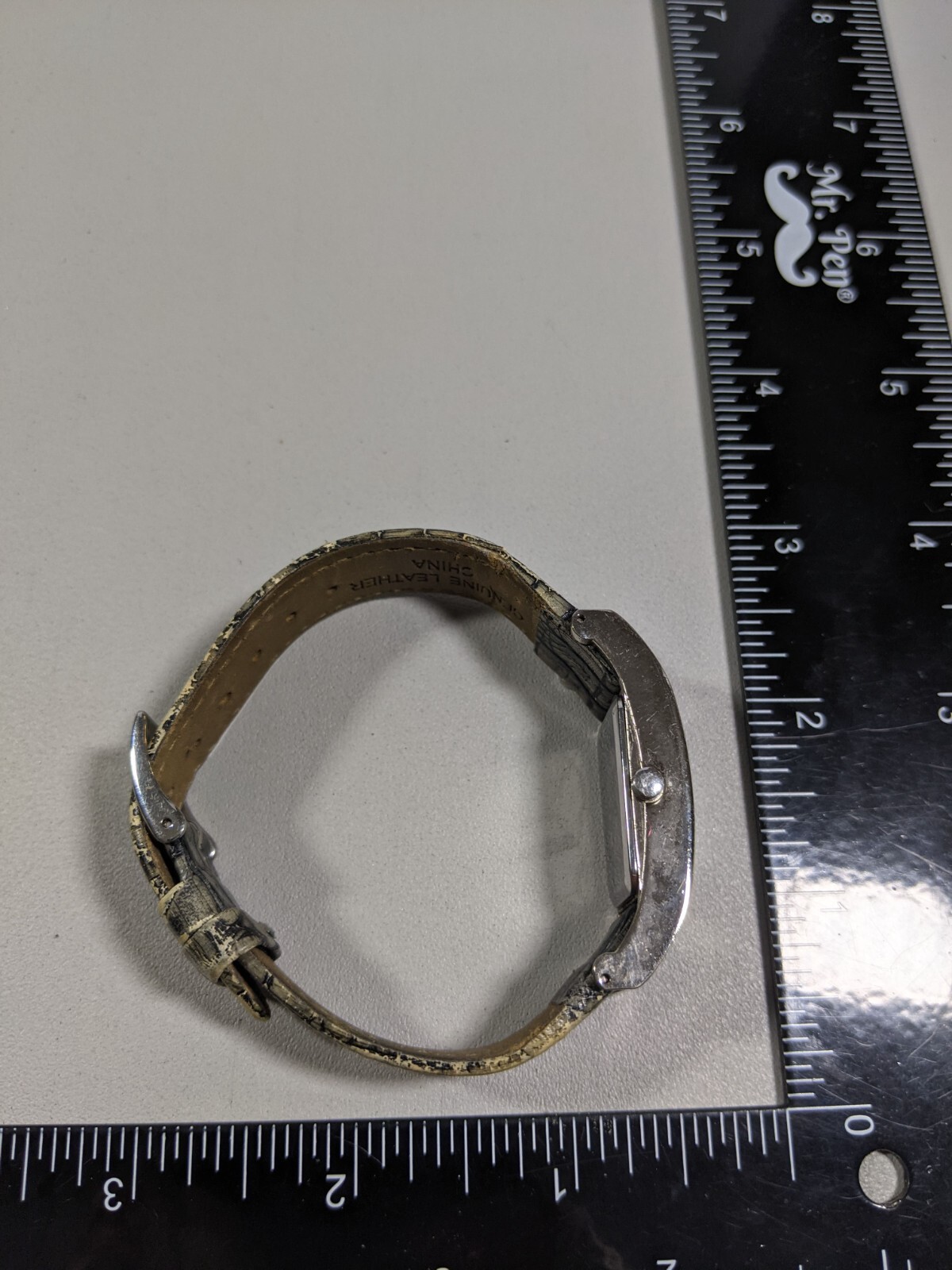 Chico's Silver Tone Dial Rectangle Case Snake Ski… - image 3