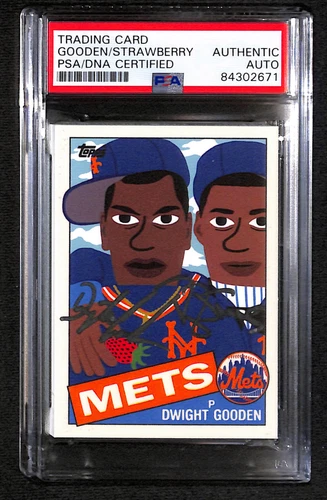 Dwight Gooden/Darryl Strawberry Project 2020 Dual Auto #203 PSA Authentic