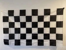 5 PACK - 3' x 5' BW Checkered  Flag Black White Racing Checker Flag-ON SALE!