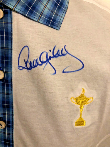 CAMISA POLO PETER MILLAR GLENEAGLES FIRMADA POR PAUL MGINLEY RYDER CUP 2014 - Imagen 3 de 11