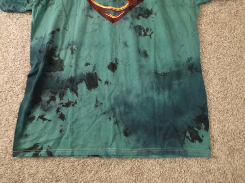 DC & WBEI Justice League Superman Tie Dyed T-Shirt Collectible Size XL Cotton - Picture 4 of 10