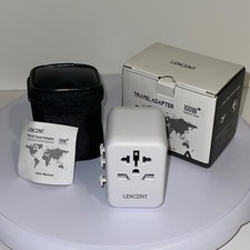 LENCENT Universal Travel Adapter 100W GaN III Tech Super Fast Charging USB