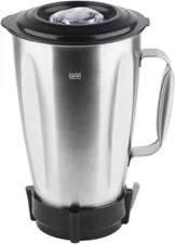 Replacement Parts Stainless Steel Jar with Bottom Cap and Blade, Compatible with