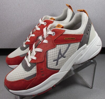 PRIMUS MARSP70 MEN'S SHOES 8 M GRAY & RUST NUBUCK LACE UP ALLROUNDER BY MEPHISTO