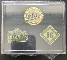 Vintage Collectable MLB Baseball Pin Oakland Athletics Set Never Open Box 2001