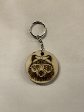 Laser Engraved Wooden Keychain