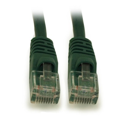 6ft Cat5E Ethernet RJ45 Patch Cable  Stranded  Snagless Booted  GREEN
