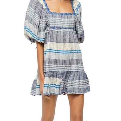 free people cozy striped mini dress repop! free people cozy striped mini dress in the