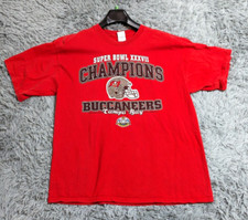 Tampa Bay Buccaneers Super Bowl XXXVII Tshirt Adult XL XLarge Champions 2003 Red