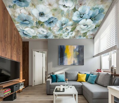 3D White Flower 2168 WallPaper Murals Wall Print Decal Wall Deco AJ WALLPAPER