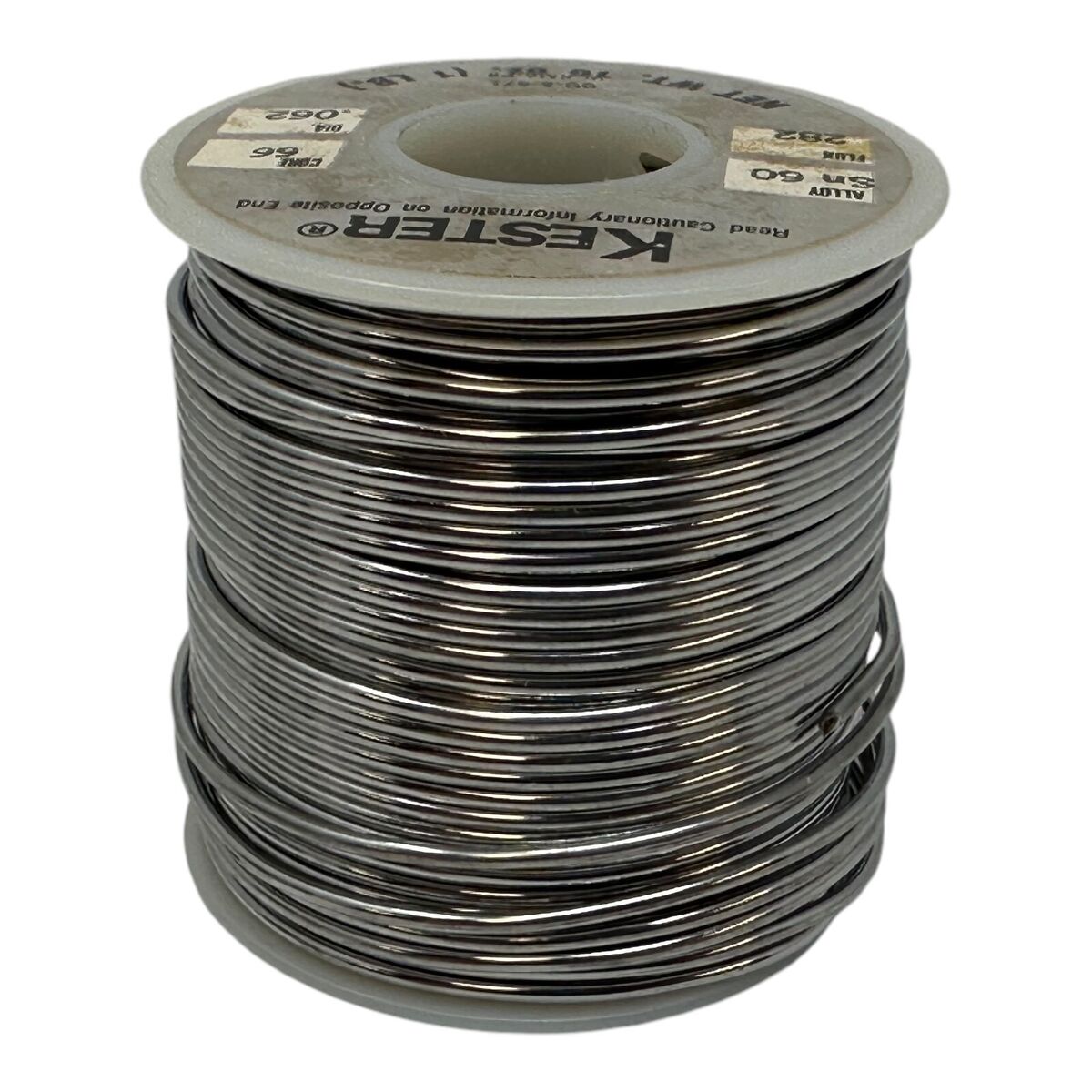 KESTER SOLDER QQ-S-571 ALLOY Sn60 DIA .062 FLUX 282 CORE 66 KESTER SOLDER QQ-S-571 ALLOY Sn60 DIA .062 FLUX 282 CORE 66