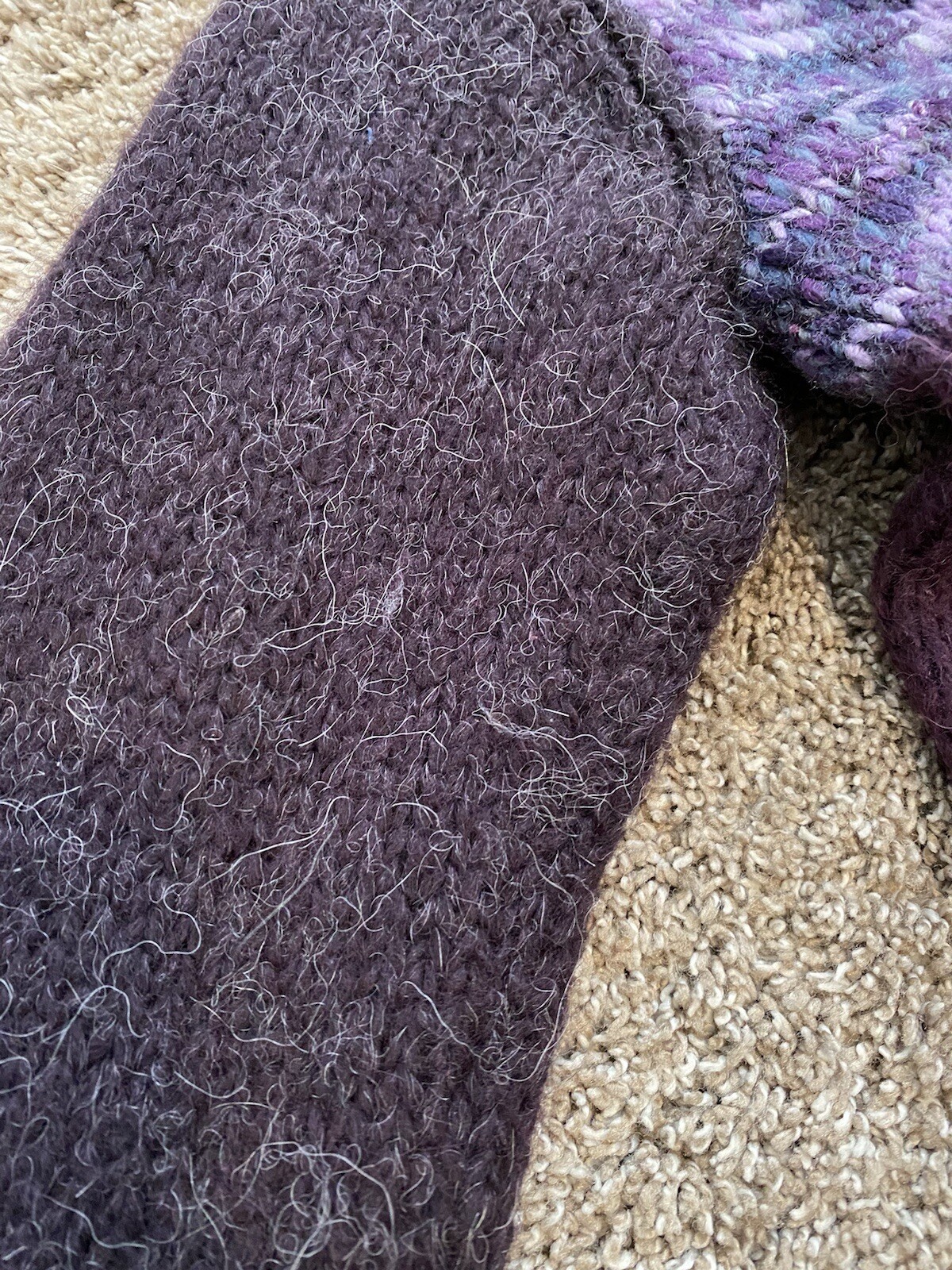 Fenn Wright Manson Purple Patchwork Wool Alpaca B… - image 10