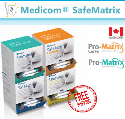 MEDICOM PRO-MATRIX BAND - WIDE 6 MM - 50/PK, NARROW, All sizes Made in USA