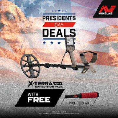 Minelab X-Terra Elite Metal Detector, Expedition Pack, Headphone FREE Pinpointer
