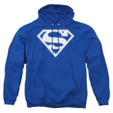 Superman "Blue  White Shield" Pullover Hoodie or Crewneck Sweatshirt