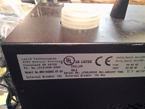 Laird Technologies MRC150DH2-HT-DV MRC-150 Liquid Re-Circulating Chiller 150W - Picture 4 of 4