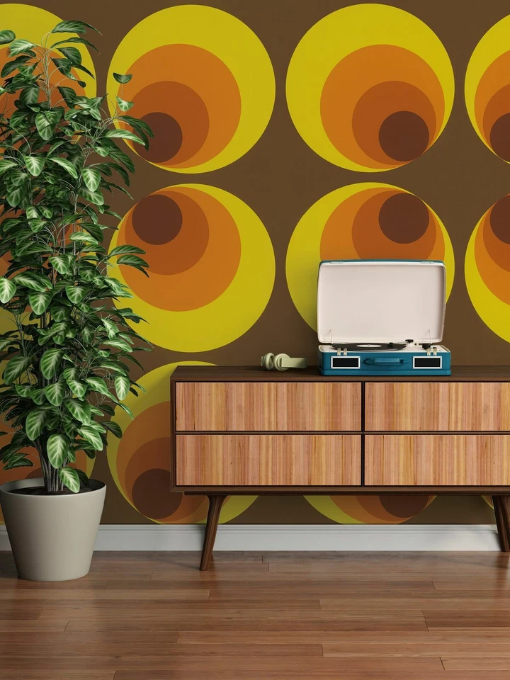 Tapete AS Kreise BRAUN ROT ORANGE 7013-12 Retro 70er Jahre Tapete (2,67€/1qm) - Bild 4 von 4