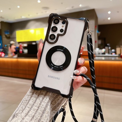 For Samsung Galaxy S25 Ultra/S25 Edge/S25+/S25 Mag Safe Transparent Case&Lanyard - Picture 3 of 14