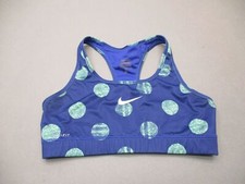 Nike Pro Size M Womens Blue Racerback Wireless Unlined Sports Bra 1M